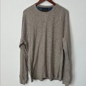 Lucky Brand Tan Long Sleeve Lived In Henley